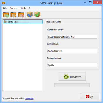 SVN Backup Tool screenshot