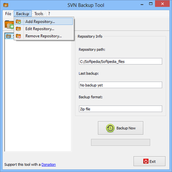 SVN Backup Tool screenshot 2
