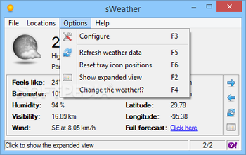 sWeather screenshot 2