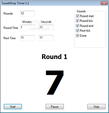 SweatShop Timer screenshot