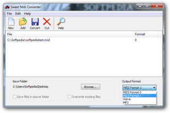 Sweet MIDI Converter screenshot