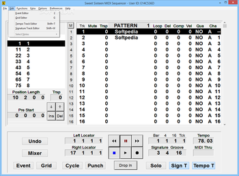 Sweet Sixteen MIDI Sequencer screenshot 3