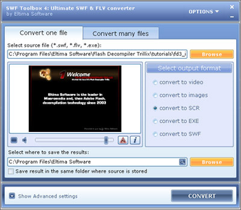 SWF and FLV Toolbox screenshot