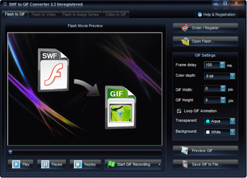 SWF-AVI-GIF Converter screenshot 3