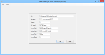 SWF File Player screenshot