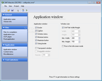 SWF Maestro EXE PRO screenshot 6