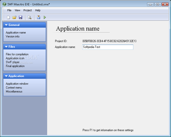 SWF Maestro EXE screenshot