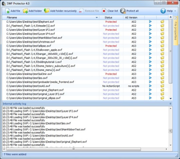 SWF Protector screenshot