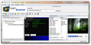 SWF Scanner screenshot