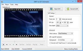 SWF to GIF Animator screenshot
