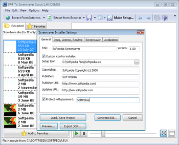 SWF To Screensaver Scout screenshot 3