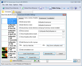 SWF To Screensaver Scout screenshot 4