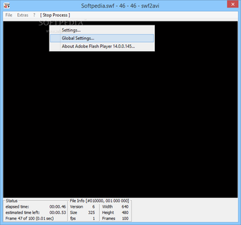 swf2avi screenshot