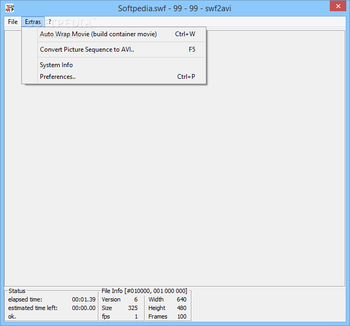 swf2avi screenshot 2