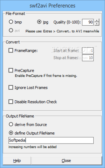 swf2avi screenshot 4