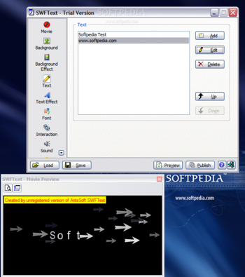 SWFText screenshot