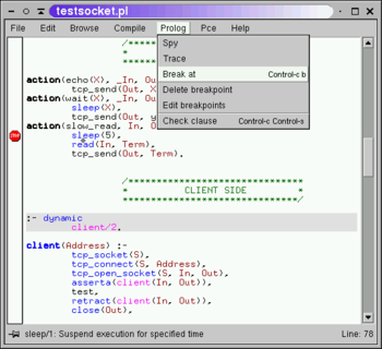 SWI Prolog  screenshot
