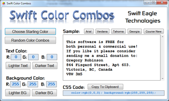 Swift Color Combos screenshot