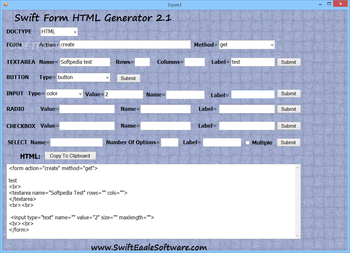 Swift Form HTML Generator screenshot