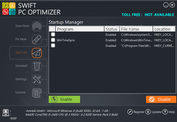 Swift PC Optimizer screenshot 4