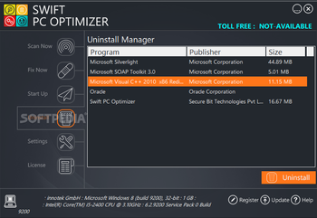 Swift PC Optimizer screenshot 5