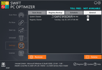 Swift PC Optimizer screenshot 9