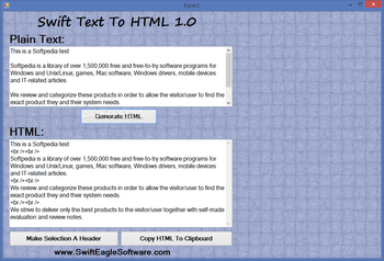 Swift Text To HTML screenshot