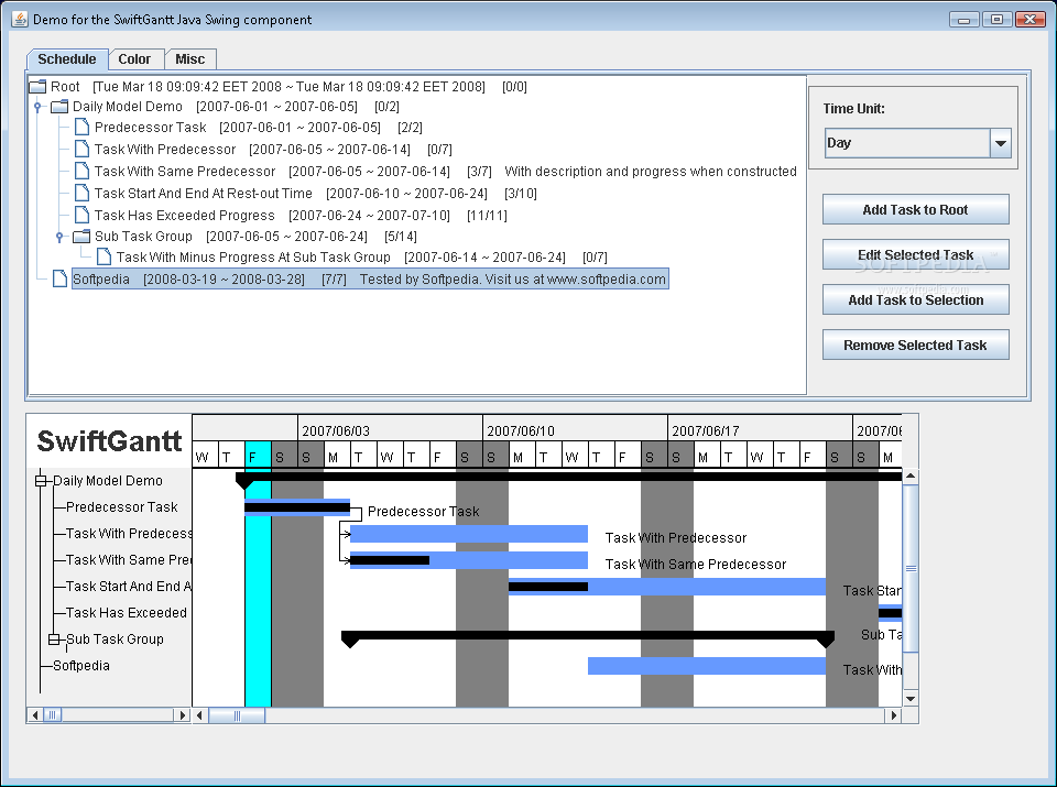 Java Swing Gantt Chart