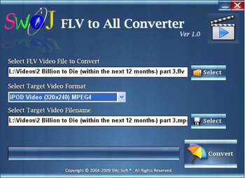 SWiJ FLV to All Converter screenshot