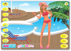 Swimming Pool Girl Dress Up screenshot 3