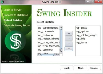 SwingInsider screenshot