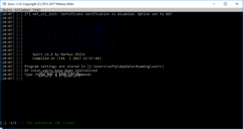 Swirc screenshot