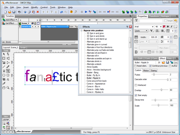 SWiSHmax screenshot 2