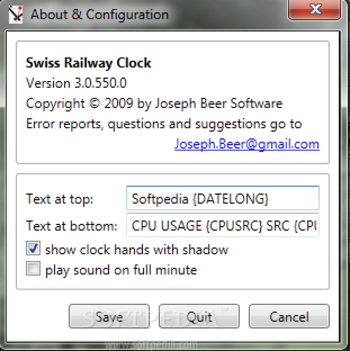 Swiss Railway Clock screenshot 2