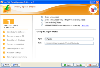 SwisSQL Data Migration Edition screenshot 2