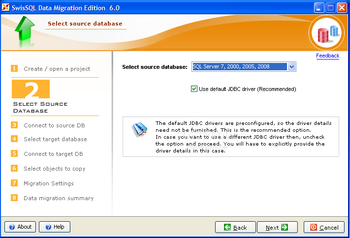 SwisSQL Data Migration Edition screenshot 3