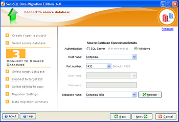 SwisSQL Data Migration Edition screenshot 4
