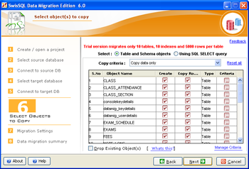SwisSQL Data Migration Edition screenshot 8