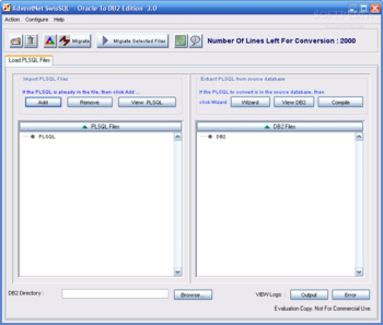 SwisSQL - Oracle to DB2 Migration Tool screenshot