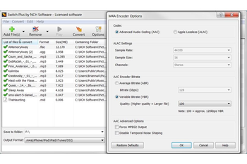 Switch Free Audio and Mp3 Converter screenshot