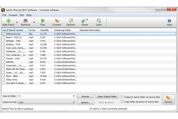 Switch Free Audio and Mp3 Converter screenshot 3