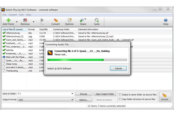 Switch Free Audio and Mp3 Converter screenshot 4