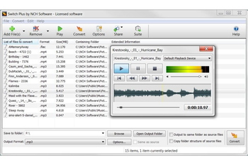Switch Free Audio and Mp3 Converter screenshot 5
