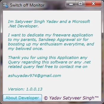 Switch off Monitor screenshot 2