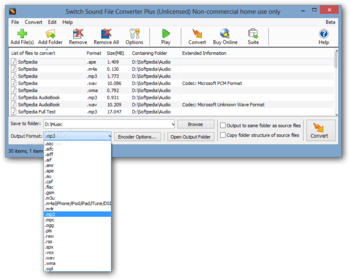 Switch Sound File Converter screenshot