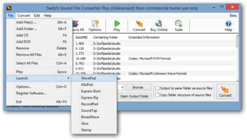 Switch Sound File Converter screenshot 3