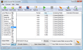 Switch Sound File Converter Software screenshot 2