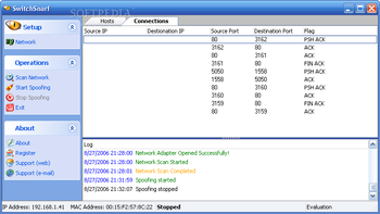 SwitchSnarf screenshot 2