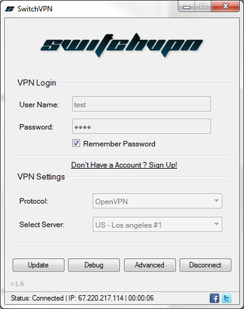 SwitchVPN screenshot 2