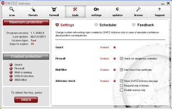 SWITZ Antivirus screenshot 3